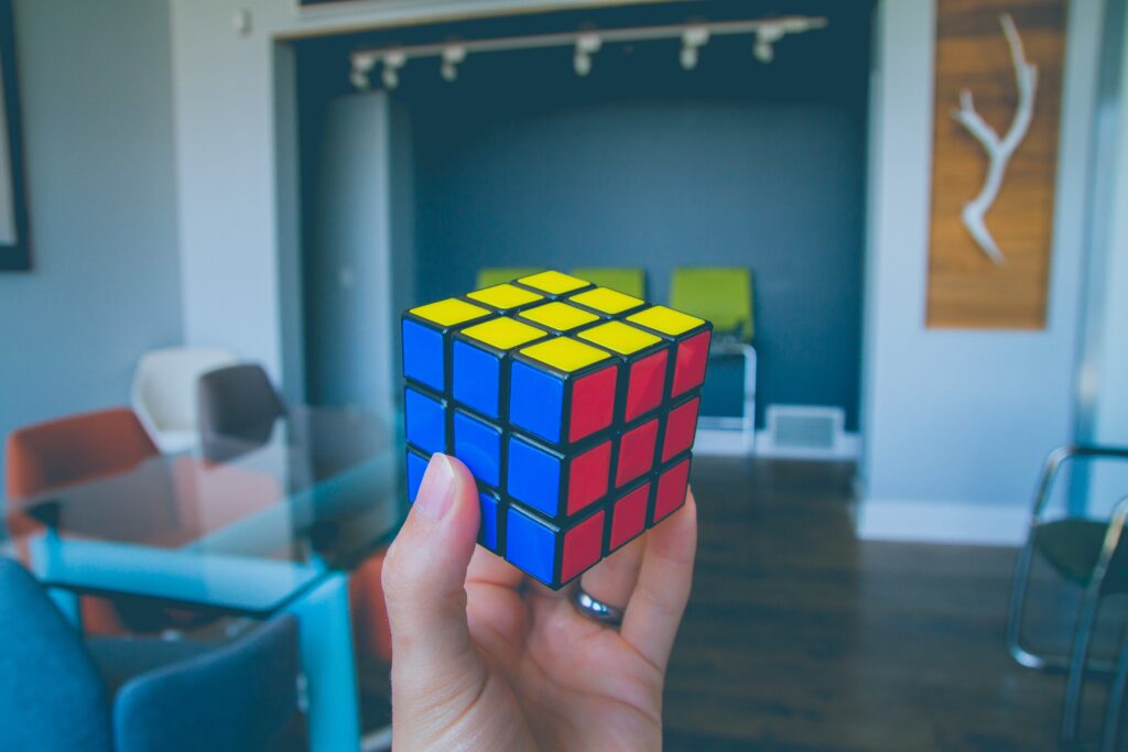 solved rubik's cube